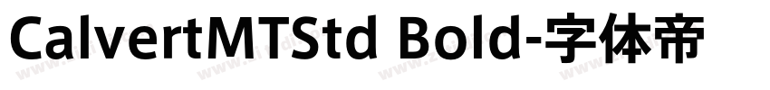 CalvertMTStd Bold字体转换
